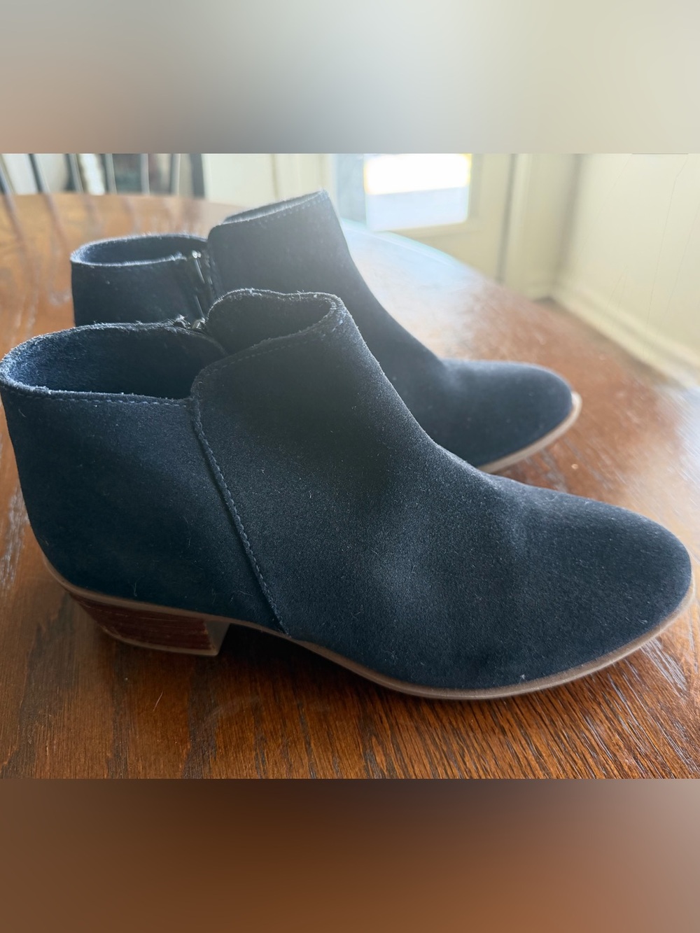Diba: Womens Black Suede Ankle Booties - Classic Side-Zip Chelsea Style